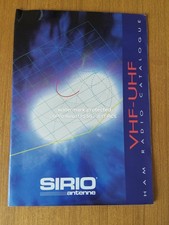 SIRIO ANTENNAS VHF UHF HAM RADIO CATALOG GENERAL CATALOG VINTAGE TECHNICAL