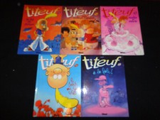LOT DE 5 BD TITEUF T. 9 à 13 / ZEP / GLENAT TOUS EN EO