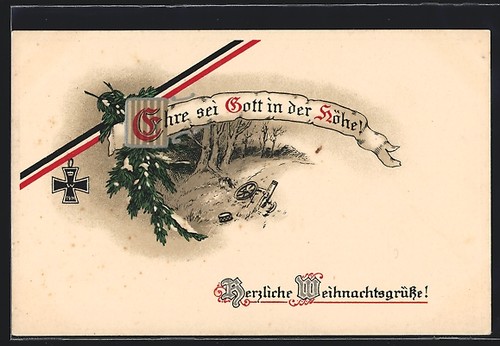 Carte postale croix fer - postale,