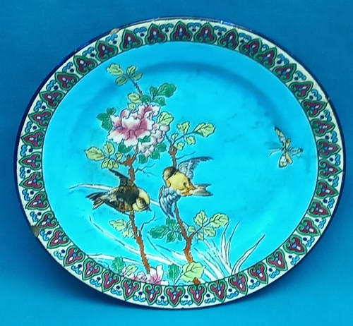 Xix 1882 assiette - Émaux, de