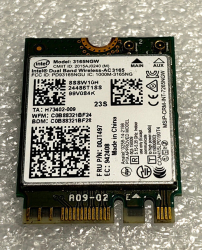 Carte wifi intel 3165ngw - intel,