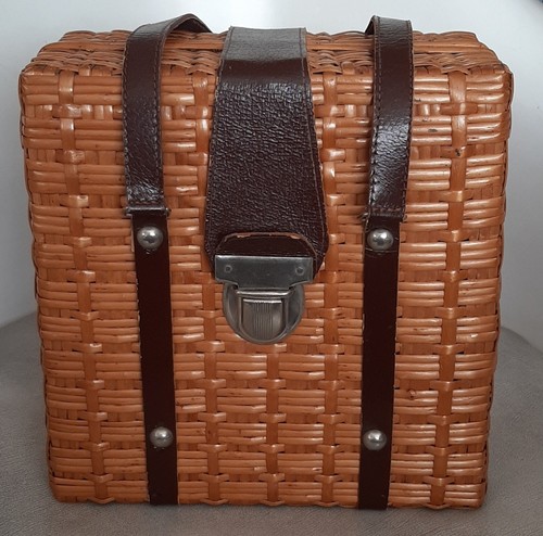 Ancien sac panier pique nique - ancien,