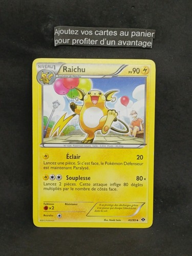 Carte pokemon raichu 99 - carte,