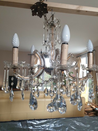 Lustre pampilles cristal de - a,