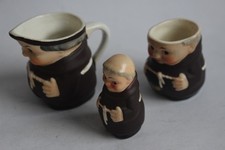 Three porcelain by GOEBEL Germany monk (35530)