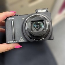 Nikon COOLPIX S9100 Black Digital Camera 12.1MP 18x Optical Zoom From JAPAN