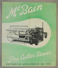 leaflet brochure PEA SWIVEL MOWER tractor beating machine