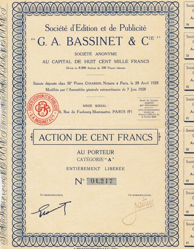 Edition publicité a - et,
