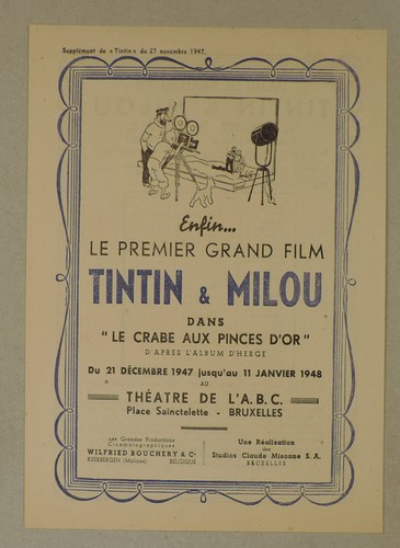 Herge tintin rare suppplement - tintin,