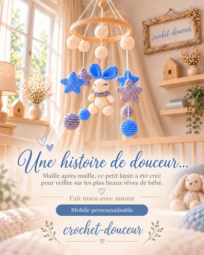 Crochet douceur mobile - crochet-douceur, bébé