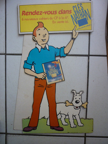 Tintin rare plv - tintin, avec