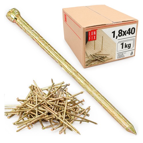 Clous 8x40mm 1kg 1100 pcs - 1.8x40mm,