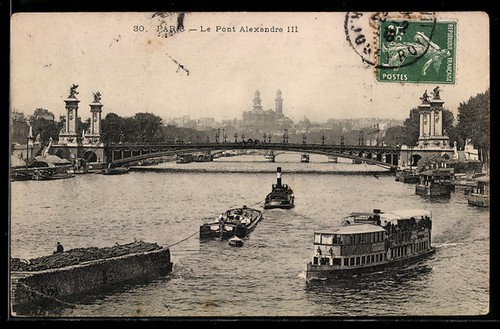 Cpa paris pont - paris,,