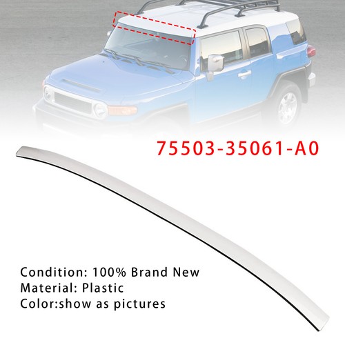 White front windshield upper - front,