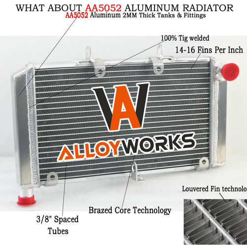 Upgraded aluminium radiateur - upgraded,