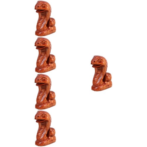 Brown wooden snake - brown,