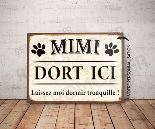 Plaque métal vintage animal - vintage,