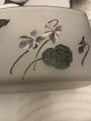 Jardinière verre givre - en,
