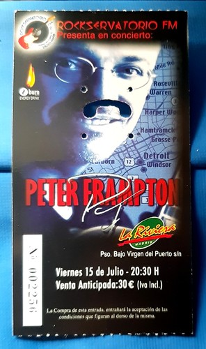 Ticket billet place concert - ticket,