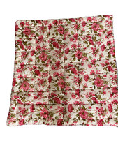 ANCIEN COUVRE LIT DÉCO SHABBY FLEUR COUVERTURE PLAID TABLEAU FLEUR ENFANT POUPÉE