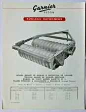 leaflet brochure Garnier Rouleau Redon agricultural equipment tractor