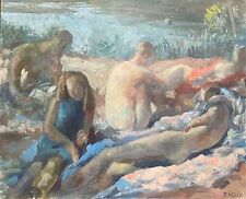 Oil painting on canvas 20th century, artist painter woman Bernadette Kelly