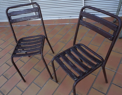 Chaises bistrot année 1960 - année,