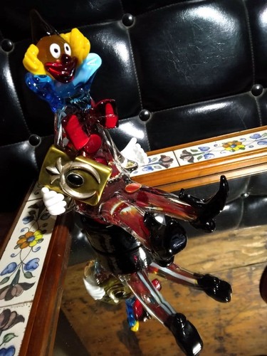 Figurine clown verre de - clown,