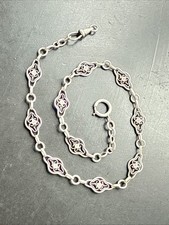 Ancienne Grande Châtelaine Chaîne De Montre A Gousset En Argent Massif