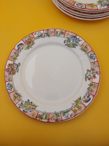 Assiette plate gien jardin - gien,