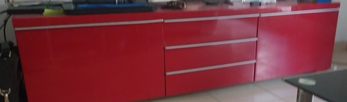 Meuble rouge nagre - tv,