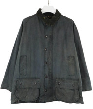 Barbour Beaufort Veste Homme ( Ue ) 58 Ciré Éclair Poche Arrière Velours Col