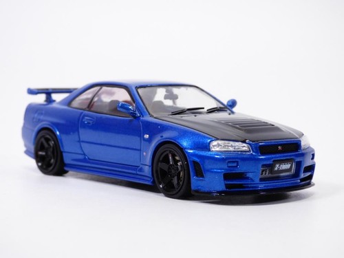 Nissan skyline gtr r34 vbleu - nissan,