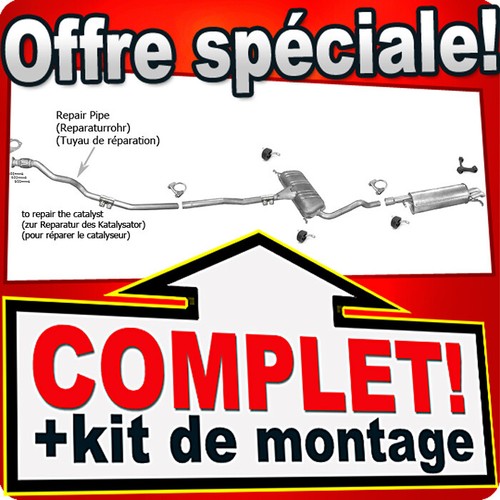 Ligne pot échappement pour - ligne,