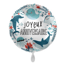 1 Ballon décoratif ALU rond