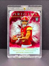 Jayden Daniels RARE ROOKIE RED COLOR BLAST INVESTMENT CARD SSP PANINI ROY MINT