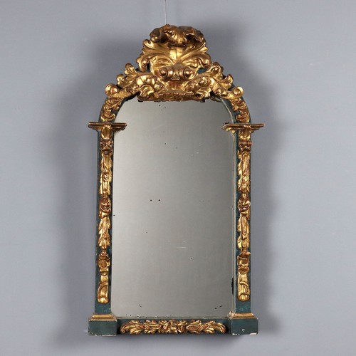 Miroir ancien bois gravé - miroir,