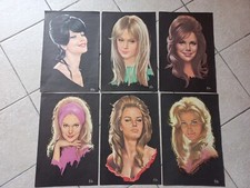 ASLAN -  LOT DE 6 AFFICHES POSTERS EN COULEUR SUR FOND NOIR