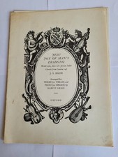 J.S BACH Jesu Joy Of Man's Desiring Partition Pour Violon Et Piano -Harvey GRACE
