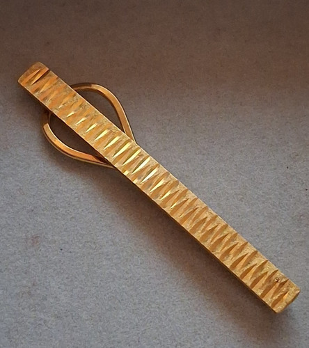 Pince cravate plaqué or - cravate,