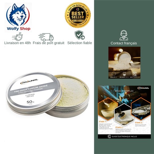 Poudre oxyde cérium 50g - cérium,