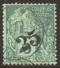 GABON #8 RARE Utilisé - 1888