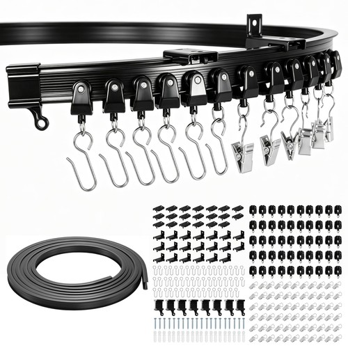 Rail rideau flexible - rail, m