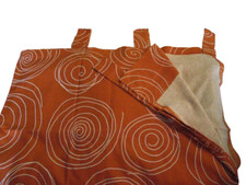 Lot de 5 rideaux corail et