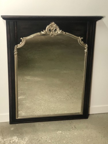 Miroir trumeau bois - miroir, noir