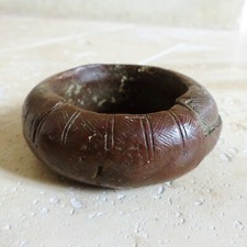 STUNNING ANTIQUE 19TH CENTURY BRONZE SLAVE BRACELET ETHNIC TRIBAL AFRICA 942g