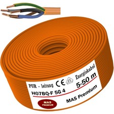 Câble PUR 5-50 m H07BQ-F 5G4 OR câble de raccordement d'appareil câble de...