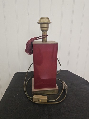 Lampe vintage metal laqué - lampe,
