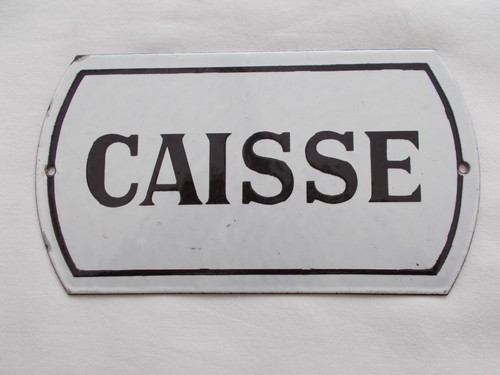 Plaque emaillee ancienne - emaillee,
