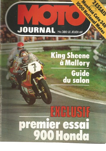 Moto journal 380 honda - moto,
